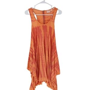 Boat House Beachwear Women's Tie-Dye Sleeveless Asymmetrical Hem Dress - S